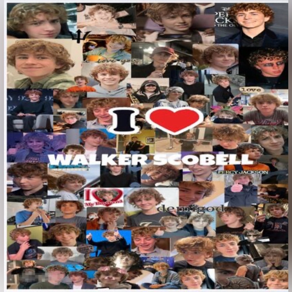 Percy Jackson walker scobell i love u Throw Blanket 40x50”NEW